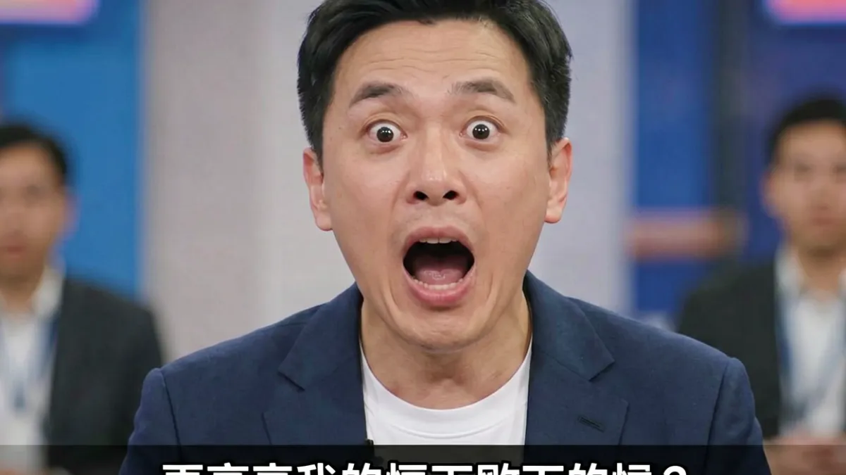 草b主题的梗图截图，来源为某知名综艺节目，嘉宾表情定格在瞠目结舌瞬间，配字幕条